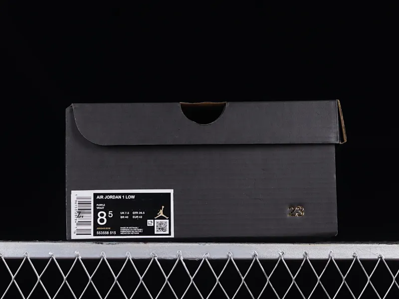 All categories Air Jordan Jordan series basketball shoes Air Jordan 1 Low Z version Air Jordan 1 Low AJ1 Joe 1 white and purple low-top cultural casual sneakers 553558-515